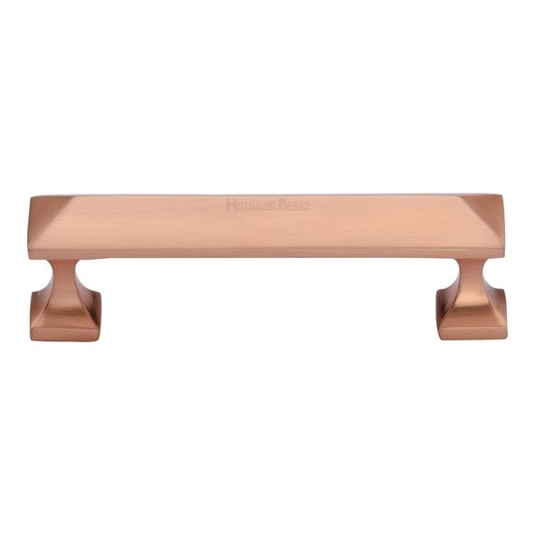 C2231 96-SRG • 096 x 113 x 35mm • Satin Rose Gold • Heritage Brass Pyramid Cabinet Pull Handle
